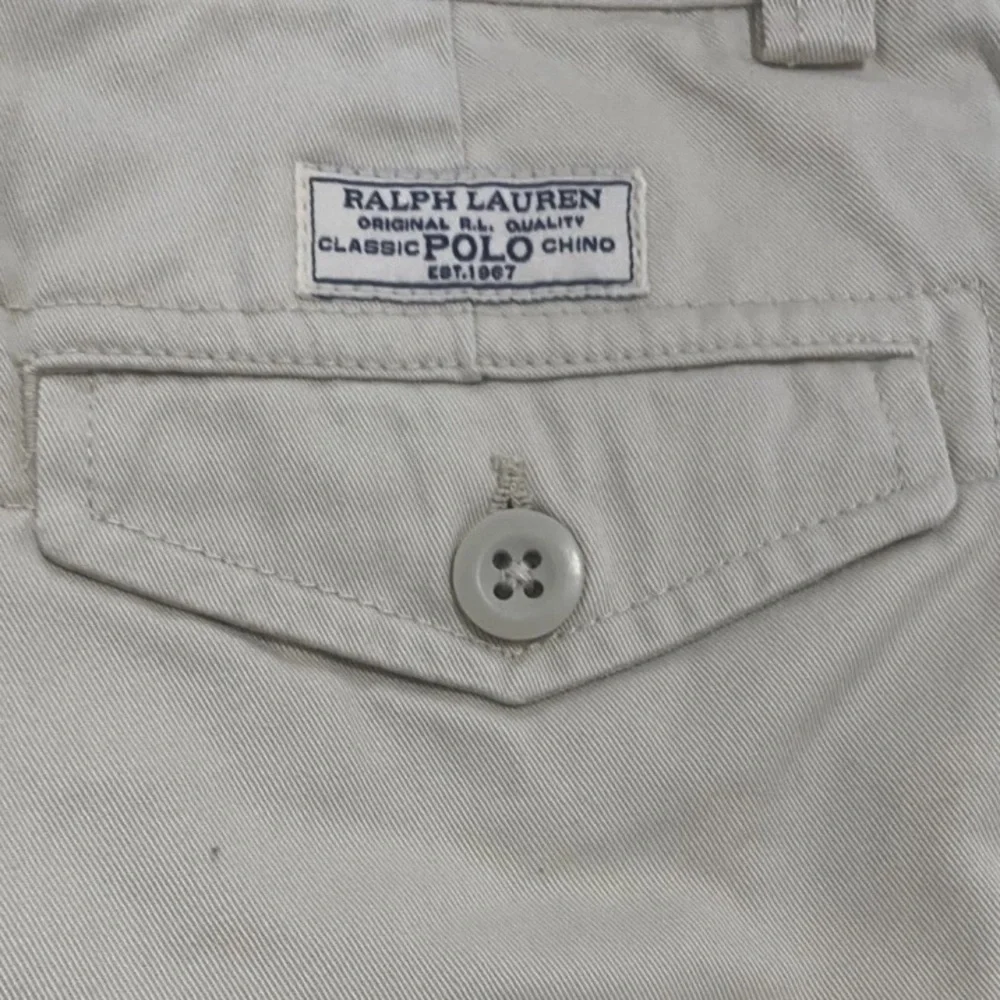 Polo Ralph Lauren Size 18 Big Boys Khaki Cream Cargo Summer Shorts Brand New